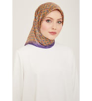 Sura İpek Eşarp  9134D (S ) (Mor)
