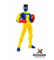 Shiesty Mark Tüm Eklemleri Hareketli Robot Dummy Aksiyon Figür Oyuncak Titan 13