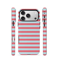 iPhone 17 Pro Max Vorian Çift Katmanlı Kılıf Candy Horizon Stripe