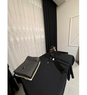 NİVEMESHOME SİYAH 140X220 KETEN MASA ÖRTÜSÜ