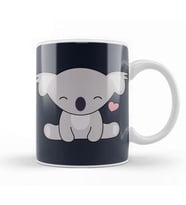 Kawaii Cute Koala With Heart Kupa Bardak Porselen