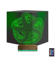 Luvivia Geometrik Dekoratif 3D Lamba - Masa Gece Lambası