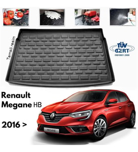 Renault Megane 4 HB Bagaj Havuzu Paspası 2016 Sonrası