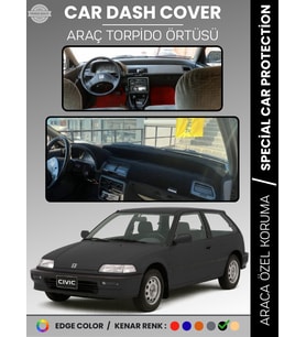 HONDA CIVIC EF (1988-1991) Torpido Örtüsü Torpido Koruma Tam Uyum Çatlamayı Önler Kolay Montaj