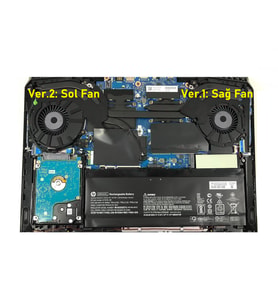 Hp Omen 15-dc0009nt ile Uyumlu Fan V2 (Sol Fan)