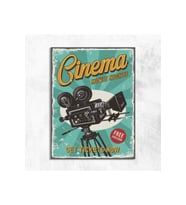 Cinema Retro Vintage Ahşap Mdf Tablo
