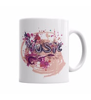 Music Splash Kupa Bardak Porselen