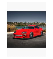 Toyota Supra Mk4 Tablo Ahşap Poster Dekoratif
