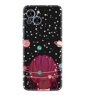 Reeder S23 Max Pro Kılıf Resimli Desenli Baskılı Silikon Space Woman 1311