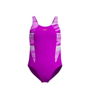 Speedo Hyperboom Splice Muscleback Jf Pink Kız Çocuk Mayosu 8-00372918627 Pembe