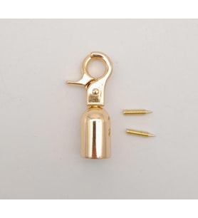 Angel Çanta Aksesuar 12 mm Light Gold Renk Kancalı Kovan 1 Adet