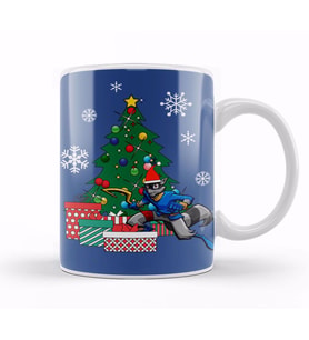 Sly Cooper Around The Christmas Tree Kupa Bardak Porselen