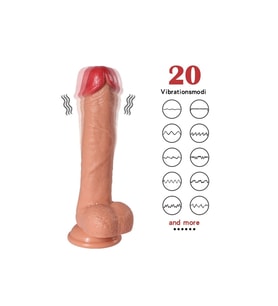 Dildo Series Bill 23 Cm Belden Bağlamalı Realistik Vibratör