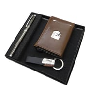 Signator D318 İsme Özel Set - Deri Kartlık + Anahtarlık  + Kalem Seti  İsme Özel Hediyelik Set (Karışık)