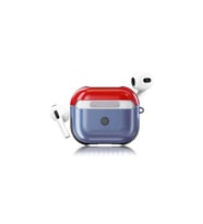 Apple Airpods 3. Nesil Uyumlu Kılıf Zore Shockproof Silikon (Mavi-Kırmızı)