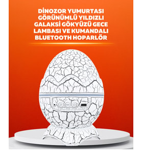 Dinozor Yumurtası Tasarımlı Projektörlü Gece Lambası