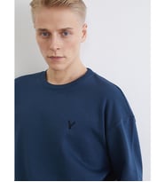LCW Vision İndigo Bisiklet Yaka Erkek Kalın Sweatshirt