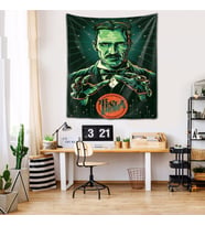 Nicola Tesla Electric Yıkanabilir Leke Tutmaz Kumaş Duvar Örtüsü Duvar Halısı Tapestry (Karışık)