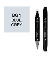 TOUCH TWIN BG-1 ÇİFT UÇLU MARKER BLUE GREY