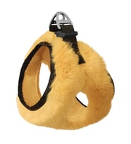 Üç Kilitli Peluş Göğüs Tasması 20-24 Cm -Small Sarı
