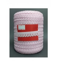 Çamaşır Lastiği Dantelli 1 Cm 1 Metre Açık Pembe