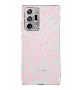 Samsung Galaxy Note 20 Ultra Kamera Korumalı Kapak Nostalji Desen Tasarımlı  Şeffaf Kılıf