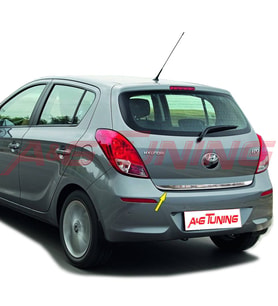 Hyundai i20 Krom Bagaj Alt Çıtası Formlu 2012-2014 Arası Paslanmaz Çelik
