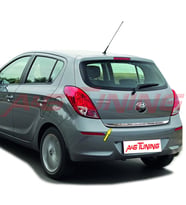 Hyundai i20 Krom Bagaj Alt Çıtası Formlu 2012-2014 Arası Paslanmaz Çelik