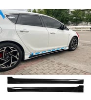 Opel Astra J Sedan Kanallı Yan Marşpiyel Seti Mat Siyah Plastik 2 Adet 2009-2015