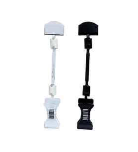 Mini Mandal Etiket Tutucu 50 mm - Şeffaf (Pakette 10 Adet)