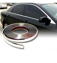 Araç İçi Dışı 3D Krom Dekoratif Nikelaj Şerit Çıta 9mm X 10 Metre