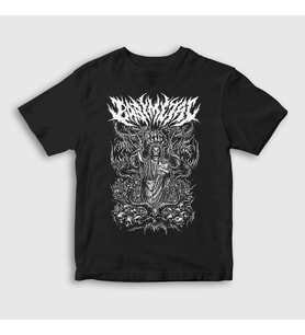 Presmono Unisex Çocuk Siyah Skull Müzik Babymetal T-Shirt 534042tt