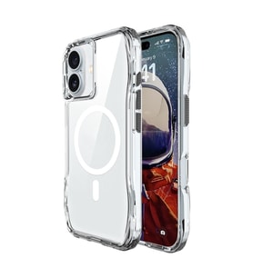 Lexroo iPhone 16 Kılıf M-safe Şarj Özellikli Airbagli Şeffaf İncek Kılıf - Şeffaf