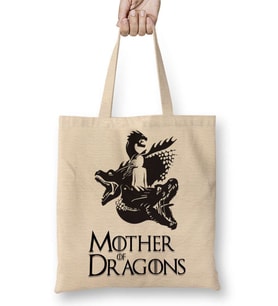 Mother of Dragons Game of Thrones Bez Çanta Uzun Saplı