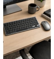 Şarjlı Klavye Mouse Seti Kompakt Taşınabilir Tasarım