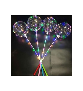 3 Pilli Fonksiyonlu Şeffaf Balon Çubuk Set