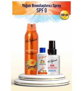 Eda Taşpınar SPF 0, Aerosol Sprey, Kolayca Sürülebilen, Yoğun Bronzlaştırıcı Yağ,! Buğday & Koyu Tenliler, 200 ml
