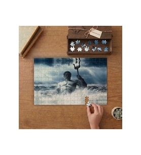 Deniz Tanrısı - Yunan Mitolojisi Tasarımı 240 parça Ahşap Puzzle Ahşap Kutuda MP06460