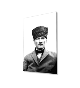 Atatürk Cam Tablo 4mm Dayanıklı Temperli Cam, Atatürk Glass Wall Art (Çok Renkli)