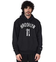 Nike NBA Brooklyn 11 Hoodie Erkek Kapüşonlu Bol Kesim Sweatshirt Siyah