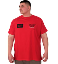 Mode XL Büyük Beden Erkek T-Shirt Bisiklet Yaka Gallery Dept U25003 Kırmızı