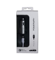 Powerway iPhone Hızlı Araç Şarj Cihazı 2.4A Çift Çıkışlı + 1M Kablo X1133
