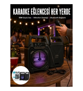 Mey İthalat® Kablosuz 6.5 İnç TWS Bluetooth Hoparlör Yeni Nesil