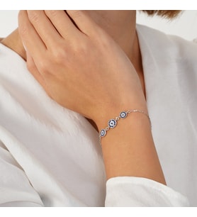 Triple Evil Eye Bracelet - Evil Eye Bracelet
