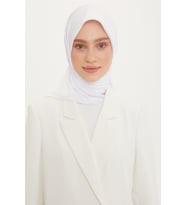 Sport Eşarp Düz Fon 147 Beyaz