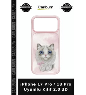 iPhone 17 Pro / 18 Pro Uyumlu Kılıf 2.0 3D Telefon Koruma Cep Koruyucu Cihaz Kılıfı