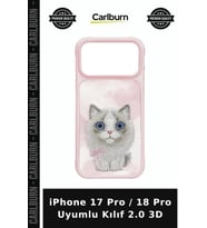 iPhone 17 Pro / 18 Pro Uyumlu Kılıf 2.0 3D Telefon Koruma Cep Koruyucu Cihaz Kılıfı
