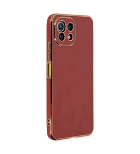 Xiaomi Mi 11 Lite Kılıf Volet Silikon - Kırmızı
