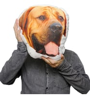 Kişiye Özel Fotoğraflı Köpek Kafası Yastık