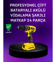 12V Akülü Matkap  20-30 Nm Tork, Çift Hız Ayarı ve LED Işık